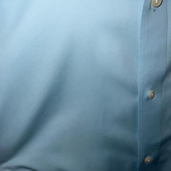 Banana Republic Classic Fit Non-Iron Turquoise Dress Shirt (Neck: 17-17.… - Picture 8 of 10